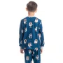 Pijama Longo Infantil Jogger Lyla Ski Azul Marinho Daniela Tombini