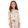 Pijama Longo Infantil Listras Salcichinhas Cor Com Amor
