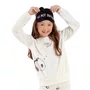 Pijama Longo Infantil Quentinho Pandinhas Cor Com Amor