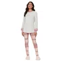 Pijama Longo Legging Rosa Delicacy Lua Lua