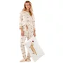 Pijama Longo Listras Salcichinhas Cor Com Amor