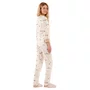 Pijama Longo Listras Salcichinhas Cor Com Amor