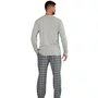 Pijama Longo Masculino Flanela Mescla Xadrez Marinho Up Man