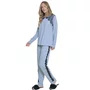 Pijama Longo Micheli Mescla e Renda Miss Victtoria