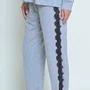 Pijama Longo Micheli Mescla e Renda Miss Victtoria