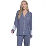 Pijama Longo Paola Cinza e Rosa Miss Victtoria