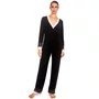 Pijama Manga Longa Preto Renda Revedenfant