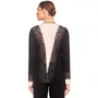 Pijama Manga Longa Preto Renda Revedenfant