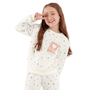 Pijama Quentinho Moletom Girl Off Corações Cor Com AMor