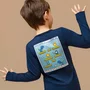 Pijama Teen Thermo Dry Dino Pixel Marinho Dedeka