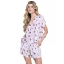 Pijama Viscose Listras Rosa Ursinhos Miss Victtoria