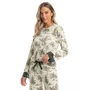 Pijama Wide Leg Figueira Verde Escuro Daniela