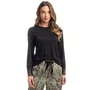 Pijama Wideleg Onça Renda Preto Daniela Tombini