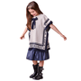 Poncho Minnie Marinho Tricot Cru Anime