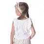 Regata Cropped Rib Babados Off White Pituchinhus