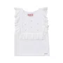 Regata Tricot Ponto Rendado Flores Pituchinhus