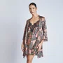 Robe Cetim Curto Marrom Wow Revedenfant