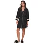 Robe Chambre Night Glam Preto Lua Lua