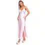 Robe Longo Roma Cetim Off White Miss Victtoria