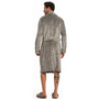 Robe Masculino Leo Cinza Fleece Tombini