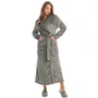 Robe Petala Longo Cinza Daniela Tombini