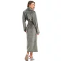 Robe Petala Longo Cinza Daniela Tombini