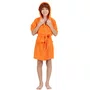 Roupão Atoalhado Junior Laranja Siri Kids