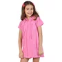 Roupao Atoalhado Rose Rosa Claro Siri Kids