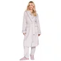 Roupão Feminino em Fleece com Bordado Coziness Lua Luá