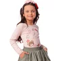 Saia Balone Algodão Flor Liberty Pituchinhus