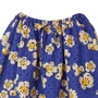 Saia Bordada Florada Mini Azul Fabula