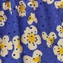 Saia Bordada Florada Mini Azul Fabula