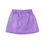 Saia Couro Metalizada Roxo Brilho Anime