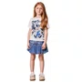 Saia Jeans Balone Estilo Cargo Anime