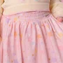 Saia Midi Algodão Franzida Estrelas Candy Pituchinhus