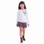 Saia Short Flanela Xadrez Pregas Pituchinhus