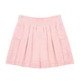 Saia Short Flanela Xadrez Rosa Pregas Pituchinhus