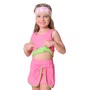 Saia Short Light Laços Rosa Neon Pituchinhus