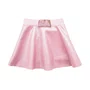 Saia Short Malha Brilho Rosa Claro Barbie Pituchinhus