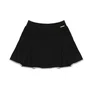 Saia Short Moletom Pregas Preto Debrum Pituchinhus