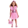 Saia Short Shine Tule Rosa Chiclete Barbie Pituchinhus