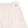 Saia Short Tule Babados Off White Pituchinhus