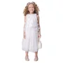 Saia Short Tule Lacinhos Aplicados Off White Pituchinhus