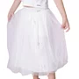 Saia Short Tule Lacinhos Aplicados Off White Pituchinhus
