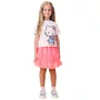 Saia Tule Babadinho Rosa Neon Momi