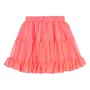 Saia Tule Babadinho Rosa Neon Momi
