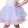 Saia Tule Babado Frufru Milticolor Pituchinhus