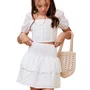 Saia Wind Laise Babados Off White I Am