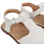 Sandália Balanço Couro Branco Blanche Petit Cheval
