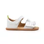 Sandália Couro Ruffy Branco White Tip Toey Joey